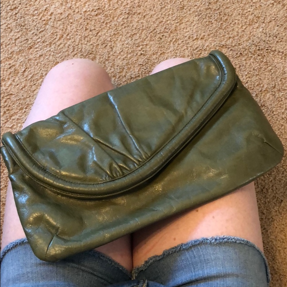 Hobo clutch bag. Hardly used. Green